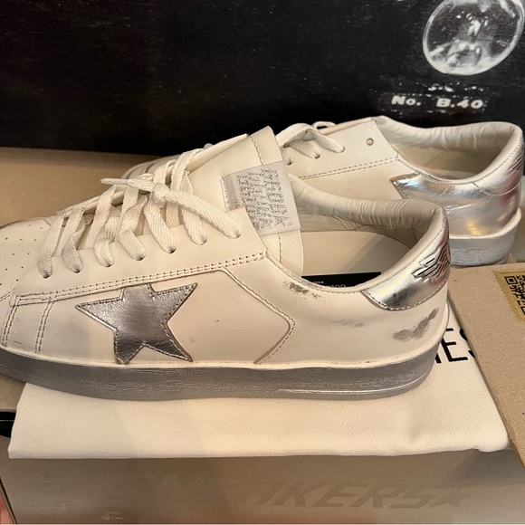 GOLDEN GOOSE 
Leather Stardan Sneakers - Picture 5 of 10